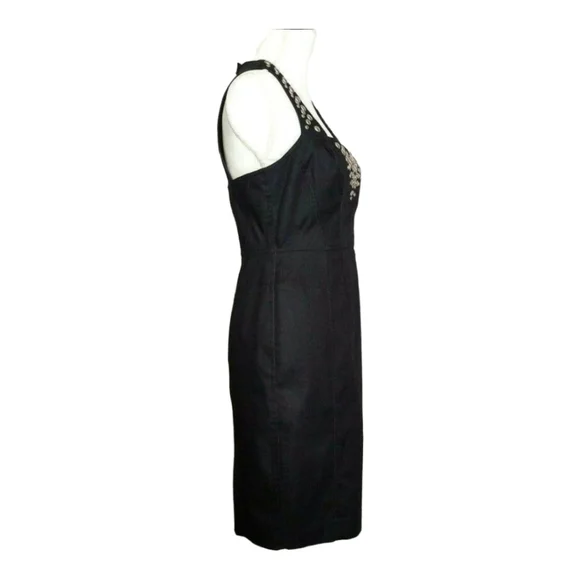 Maggy London Sleeveless Black Dress Size 8 - Picture 4 of 8